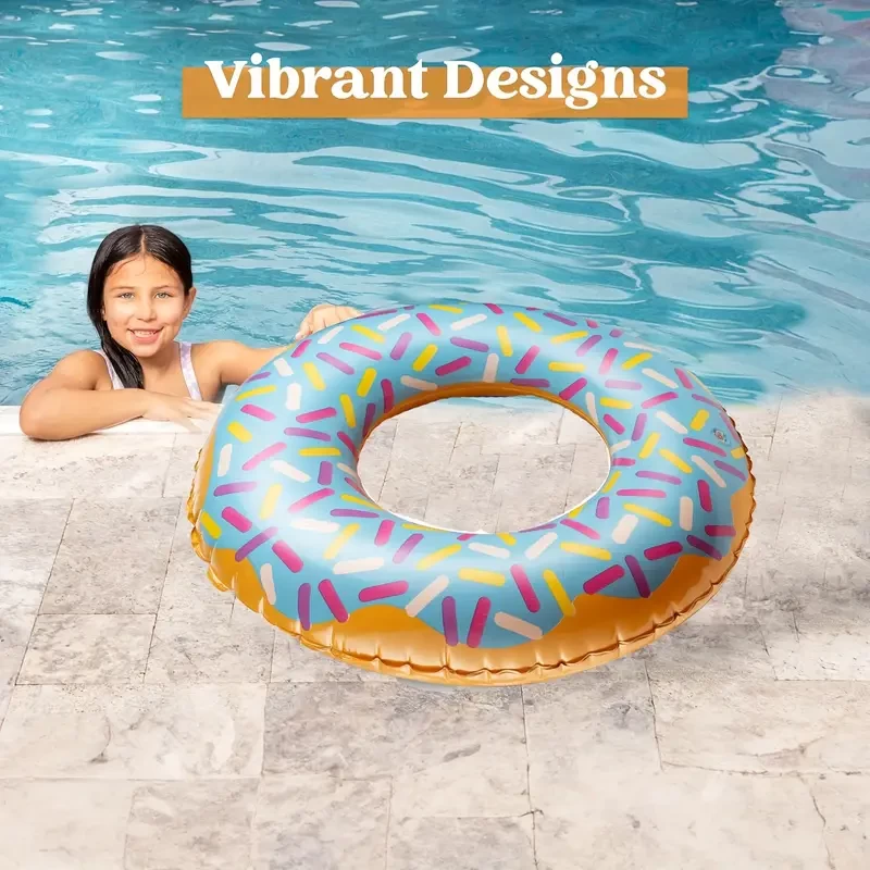 MEZHOBBY 8pcs Inflatable Pool Float Toys, Pool Float Summer Hawaiian Beach Toys Swimming, Pool Party Float Water Fun Easter Gifts for Youngsters Local Warehouse Toys for Girls